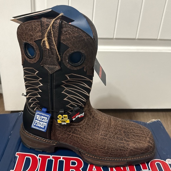 Durango Men's Distressed Brown Western Boots - Picture 7 of 9